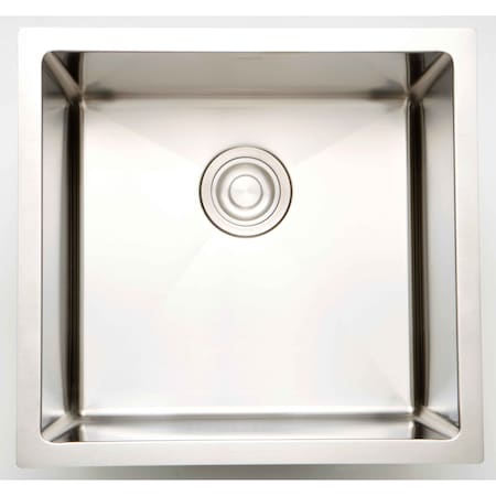 American Imaginations 15" W CUPC Approved Brushed Nickel Kitchen Sink With Brushed Nickel Finish And 18 Gauge AI-31718
